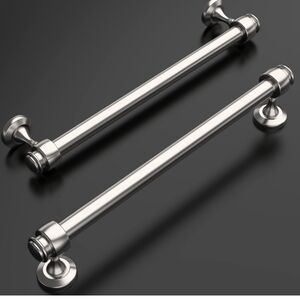 9 Pcs 7 Inch Hole Center 8 Inch Length Brushed Satin Nickel Cabinet Pulls (32)